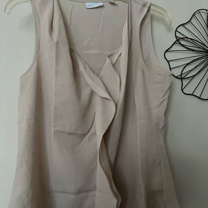 Women’s New York and Company dress blouse | tan| M|